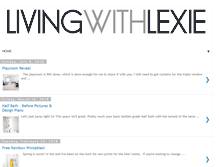 Tablet Screenshot of livingwithlexie.com